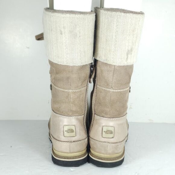 The North Face Women's Snowtropolis US6,5 Brown Suede Insulated Lace Up Boots - Picture 8 of 16